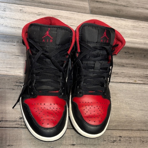 Nike Other - Nike Air Jordan 1 High Top Black and Red Sneakers size 8.5
